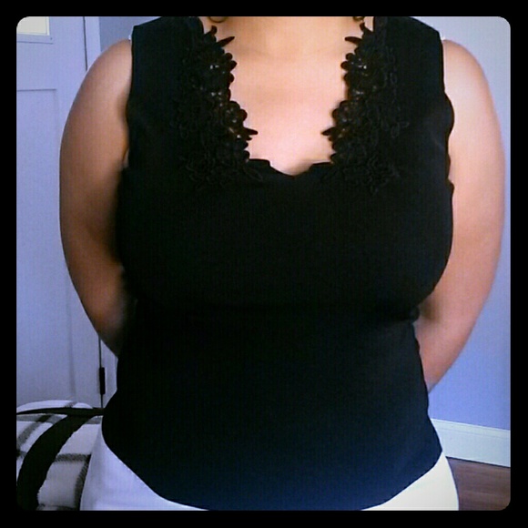 Max Studio Tops - Black top